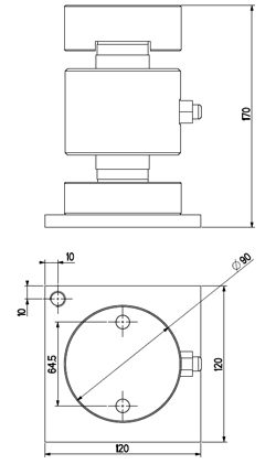 Loadcell Trụ Analog Chuẩn RCA