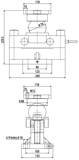 RSBT Loadcell Double Shear Beam Cảm Biến Tải Trọng Chính Xác Cao